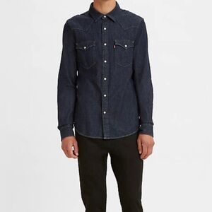 Levi’s The Western Standard Fit Denim Shirt Dark Wash Size 2XL NEW WITH TAGS